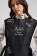 Жіноча жилетка-накидка з вишивкою RicaMare L-XL Чорний (RM4325-26DJ---3251) - изображение 6