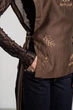 Жіноча жилетка-накидка з вишивкою RicaMare L-XL Коричневий (RM4325-26DJ---3252) - изображение 8