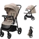 Прогулочная коляска Kinderkraft Trig 3 Tray Beige (KSTRIG03BEG000T) - изображение 1