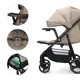 Прогулочная коляска Kinderkraft Trig 3 Tray Beige (KSTRIG03BEG000T) - изображение 6