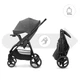 Прогулочная коляска Kinderkraft Trig 3 Tray Grey (KSTRIG03GRY000T) - изображение 2