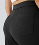 Женские прямые брюки с высокой посадкой ElevyPants, черные, размер S-M - изображение 7