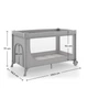 Кровать-манеж Kinderkraft Leody Up Grey (KCLEODUPGRY0000) - изображение 7