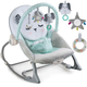 Шезлонг с вибрацией для малыша с регулировкой наклона до 18 кг Ricokids мята KT3281 - изображение 2