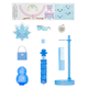 Кукла Rainbow High Winter Wonderland с набором для снеговика 28 см голубая HE0881 - изображение 8