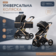 Універсальна дитяча коляска 2в1 чорна - зображення 1