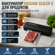 Вакууматор Vacuum Sealer X для продуктов, ширина запайки до 30 см, 220 В, черный - изображение 1