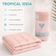 Одеяло летнее TROPICAL 140х210 см IDEIA, искусственный лебяжий пух, лёгкое, гипоаллергенное, полуторное 5247305 - изображение 3