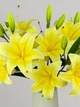 Штучна лілія, жовтий, 57 см, К11004 - зображення 4