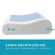 Подушка охолоджуюча ортопедична IDEIA CoolGel 60х40х11/9 см анатомічна з ефектом памʼяті для сну на боці, спині та животі, з гелем та блискавкою - зображення 6