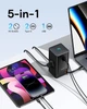 Мережевий зарядний пристрій Baseus PowerCombo Digital PowerStrip 65W (2 AC + 1 USB + Type-C + Кабель Type-C) 1,5м - изображение 4