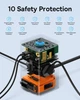 Мережевий зарядний пристрій Baseus PowerCombo Digital PowerStrip 65W (2 AC + 1 USB + Type-C + Кабель Type-C) 1,5м - изображение 7