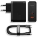 Мережевий зарядний пристрій BASEUS GaN5 Pro Fast Charger 100W 1USB+1Type-C 5A Black - зображення 2