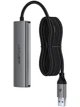 USB HUB (ЮСБ ХАБ) розгалужувач концентратор USB-A to 4xUSB 3.0 порти з кабелем 1м в нейлоновому тканинному обплетені AceFast 4-in-1, 5Gbps - зображення 4