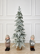 Елка литая заснеженная Forest Elf Snow 140 см узкая в мешковине - изображение 2