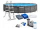Круглый каркасный бассейн intex 26744 серый графит 549х122 см Фильтрующий насос для очистки воды Бассейны для всей семьи - изображение 6