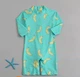 Детский купальный комбинезон с длинным рукавом AQUA BANANA MINI бирюзовый с бананами, рост 90–100 см - изображение 4