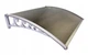 Козырек для двери из поликарбоната Metal-gum KlasK80x150 150 х 80 см Коричневый - изображение 6