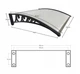 Козырек для двери из поликарбоната Metal-gum KlasK80x150 150 х 80 см навес для балкона Белый - изображение 7