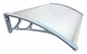 Козырек для двери из поликарбоната Metal-gum NowK80x120 120 х 80 см навес для балкона Коричневый - изображение 14