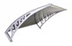 Козырек для двери из поликарбоната Metal-gum KlasK60x100 100 х 60 см навес для балкона Коричневый - изображение 8