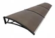 Козырек для двери из поликарбоната Metal-gum KlasK80x300 300 х 80 см навес для балкона Коричневый - изображение 2