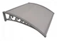 Козырек для двери из поликарбоната Metal-gum KlasK60x100 100 х 60 см навес для балкона Коричневый - изображение 11