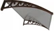 Козырек для двери из поликарбоната Metal-gum KlasK60x100 100 х 60 см навес для балкона Коричневый - изображение 13