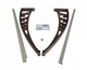 Козырек для двери из поликарбоната Metal-gum KlasK100x240 240 х 100 см навес для балкона Коричневый - изображение 6