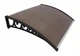 Козырек для двери из поликарбоната Metal-gum NowK100x150 150 х 100 см навес для балкона Бесцветный - изображение 8