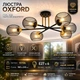 Люстра ESLLSE OXFORD R 980x220 мм Чорна на 6 ламп E27 - зображення 1