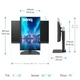 TFT 27" BenQ SW272Q, 2K IPS, 2хHDMI, DP, USB-C, HAS, USB-hub, MCR, Pivot, сірий (9H.LLPLB.QBE) - зображення 9