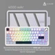 Клавіатура Ajazz AK820 MAX PLUS Daydream Switch RGB Wireless/Bluetooth/USB White (AK820MAX-DD-BWD) - зображення 4