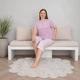 Пижама (футболка+капри) женская Трикотаж 3XL розовая Lilac MIRANO Mir6702 - изображение 1