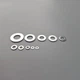 Шайбы плоские 910 шт, М2 / М2.5 / М3 / М4 / М5 / М6 / М8 / М10 / М12, нержавеющая сталь 304, DIN 125, набор в пластиковом кейсе - изображение 9