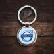 Металлический брелок Volvo - Брелок для ключей автомобиля Вольво - Chaban Souvenir - Автомобильный сувенир / Подарок автомобилисту, круглый (цвет металлик) ZSM_08 - изображение 1