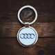 Металлический брелок Audi - Брелок для ключей автомобиля Ауди - Chaban Souvenir - Автомобильный сувенир / Подарок автомобилисту, круглый (цвет металлик) ZSM_06 - изображение 2