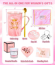 Подарунковий набір для жінок Pink Lady — чашка 14 oz, ароматична свічка, бомбочка для ванни, подарунок мамі, дружині - зображення 2