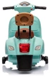 Детский электроскутер Vespa GTS лицензионный бирюзовый (10029) - изображение 5