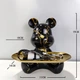 Органайзер ключниця миска Беарбрик Bearbrick з тацею Чорний (28825) - зображення 7