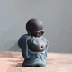 Чайная фигурка Чайный питомец статуэтка Будды Майтрейи Хотея Разноцветный (28888) - изображение 9