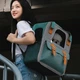 Рюкзак-переноска для кошек и собак до 10 кг, сумка-переноска для животных, складной рюкзак для кота и собаки с вентиляцией, светоотражающей полосой 3M, зеленый - изображение 6