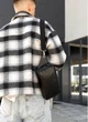 Мужская поясная сумка бананка из натуральной кожи Sambag Harvi черная 61060 - изображение 2