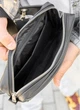 Мужская поясная сумка бананка из натуральной кожи Sambag Harvi черная 61060 - изображение 5