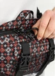 Велика чоловіча поясна сумка бананка тканинна Sambag DynamicDart з принтом чорна 61059 - зображення 6