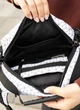 Женская сумка бананка через плечо из полиэстера городская Sambag Flex Pro с принтом Square 60509 - изображение 6