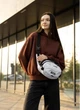 Женская сумка бананка через плечо из полиэстера городская Sambag Flex Pro с принтом Square 60509 - изображение 9