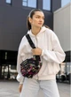 Женская сумка бананка через плечо из полиэстера городская Sambag Flex Pro с принтом ABSTRACT 60505 - изображение 2