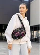Женская сумка бананка через плечо из полиэстера городская Sambag Flex Pro с принтом ABSTRACT 60505 - изображение 8