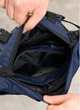 Чоловіча поясна сумка бананка Sambag DynamicDart синя велика містка водовідштовхувальна 62285 - зображення 10
